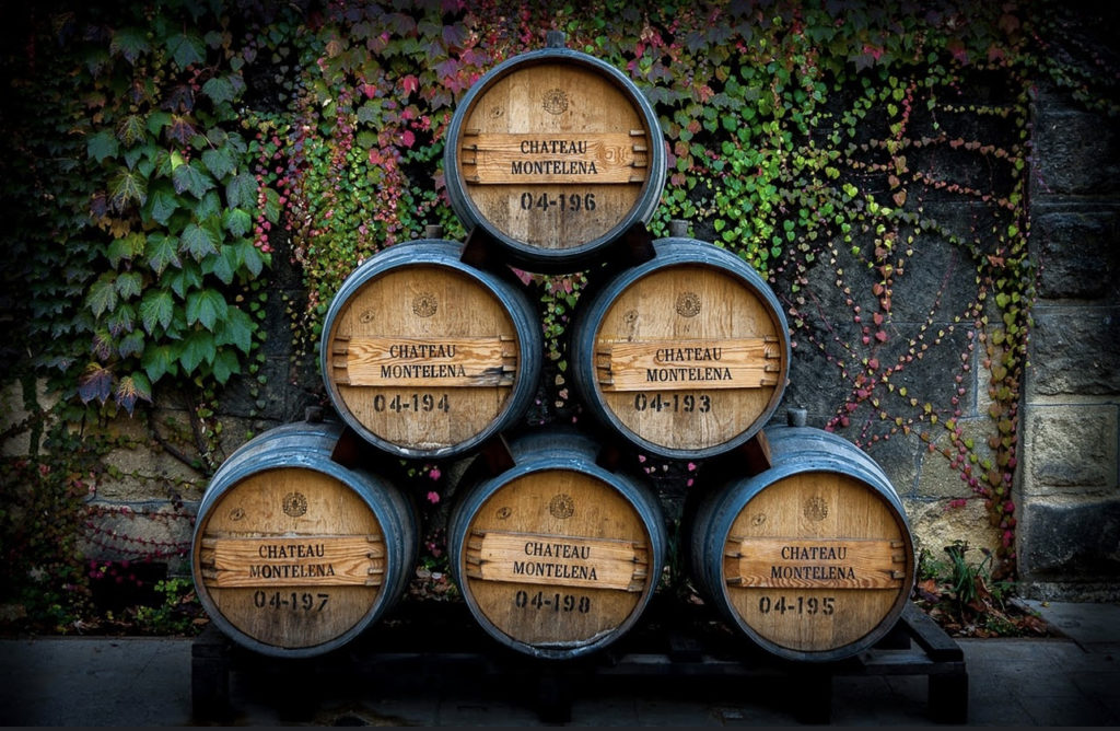 Wine Barrels at Chateau Montelena